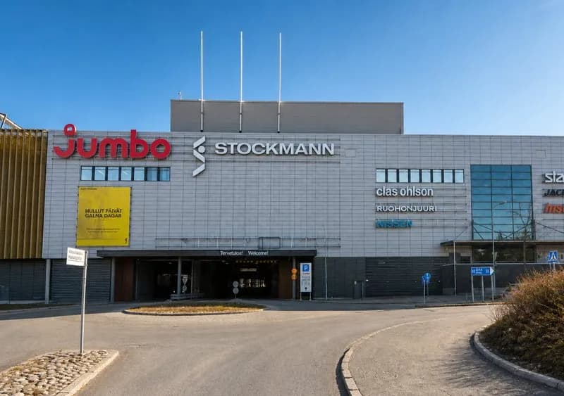 Tasoitus- ja maalaustyöt Stockmann Jumbo kauppakeskuksessa Vantaalla